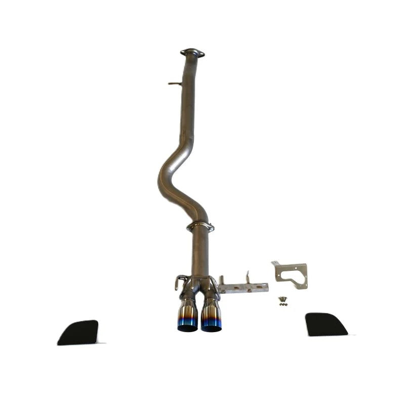 Invidia full titanium cat-back exhaust system with burnt blue tips for 2022+ Toyota GR Corolla