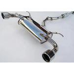 Invidia Q300 stainless steel cat-back exhaust system with dual rolled tips for Subaru BRZ and Scion FR-S.