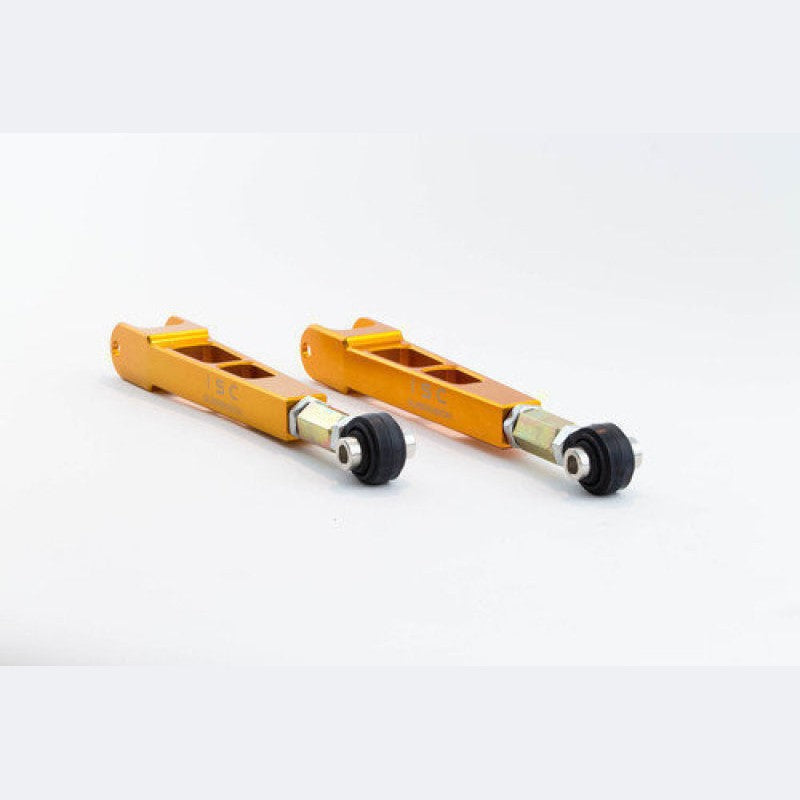 ISC Suspension adjustable rear toe arms for Subaru WRX, STI, BRZ, and Toyota 86.