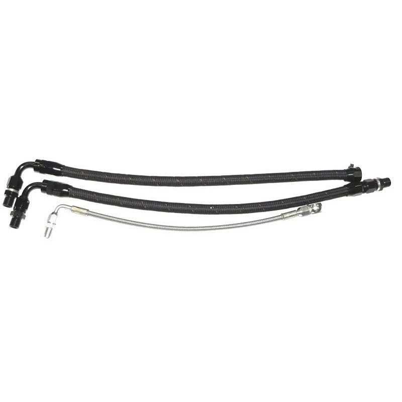 ISR Performance braided stainless steel bottom mount turbo line kit for Nissan SR20DET S13