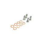 ISR Performance stainless steel braided brake lines and hardware for Nissan 350Z with Brembo calipers