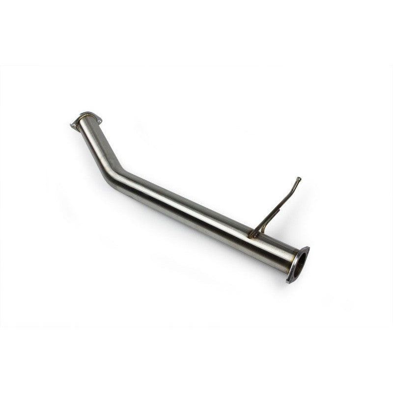 ISR Performance EP series straight pipe exhaust system featuring dual 4-inch tips for Nissan 240sx S13.