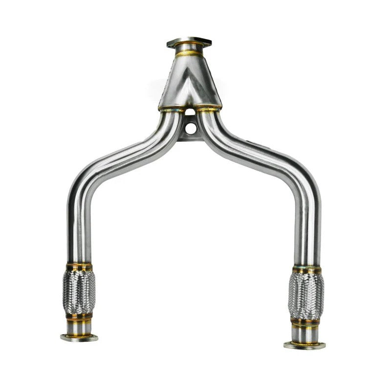 ISR Performance exhaust Y-pipe for RWD Infiniti Q50 and Q60 with 3.0T engine