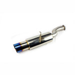 ISR Performance GT Single Exhaust with a burnt finish tip for the Hyundai Genesis Coupe 3.8