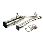 ISR Performance GT Series single exit cat-back exhaust system with polished piping and muffler for Infiniti G37 Coupe RWD.