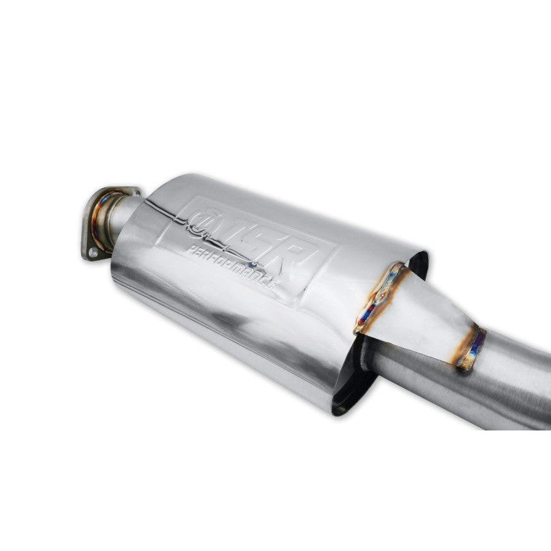 ISR Performance GT series single exit exhaust system with a blue burnt tip for 2003-2008 Nissan 350Z.