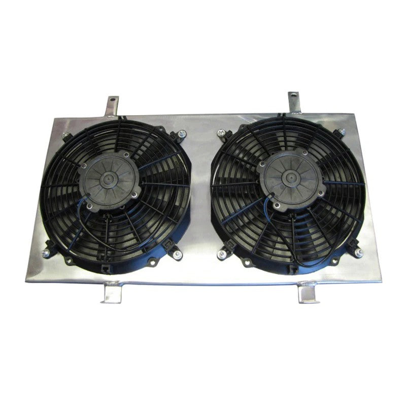 ISR Performance radiator fan shroud kit for Nissan S13 240SX with SR20DET engine.