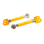Adjustable ISR Performance rear traction rods with spherical rod ends for Nissan S13, S14, and 300ZX chassis.