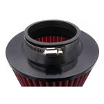 ISR Performance conical air filter with 3-inch inlet and adjustable metal mounting clamp.