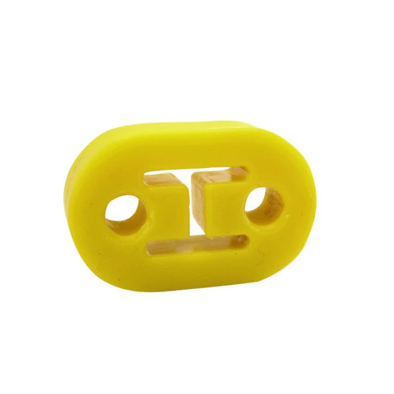 ISR Performance universal exhaust muffler hanger bushing in black with dual-hole mounting design.