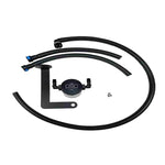 J&L Black Anodized 3.0 Oil Separator with quick-connect fittings for 2010-2015 Chevrolet Camaro 6.2L