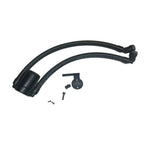 Black anodized billet aluminum J&L Oil Separator 3.0 with quick-connect PCV fittings for 6.2L Ford F-150.