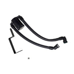 Black anodized J&L 3.0 billet aluminum passenger side oil separator for 2013-2017 Ford Explorer Sport