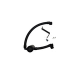 J&L 3.0 black anodized billet aluminum oil separator with quick-connect PCV hoses for Lincoln 3.0L engines.
