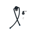Black anodized J&L Oil Separator 3.0 with quick-connect hoses for 2019-2026 GM 5.3L driver side.