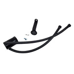 Black anodized J&L Oil Separator 3.0 with billet aluminum body, knurled base, and quick-connect PCV fittings.