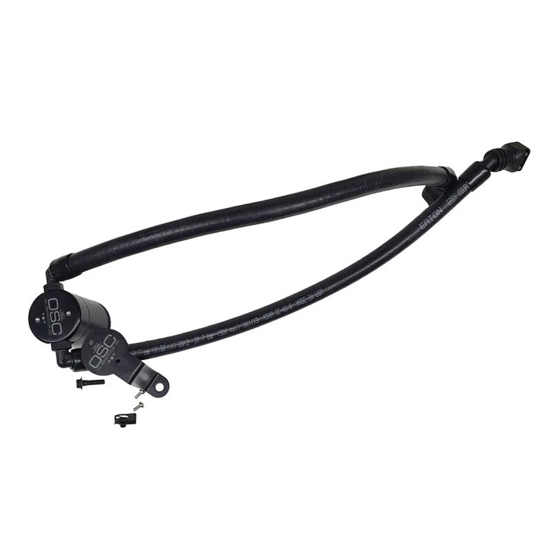 J&L Black Anodized Billet Aluminum Oil Separator 3.0 with Quick-Connect Fittings for 3.0L Ford Explorer