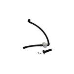 Clear anodized J&L billet aluminum oil separator for 2021-2025 Ford Bronco 2.7L passenger side.