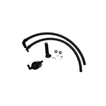 Black anodized J&L 3.0 Driver Side oil separator for 2022-2026 Toyota Tundra and Sequoia 3.5L.