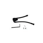 Black anodized J&L billet aluminum oil separator with quick-connect PCV hoses for 2023-2025 Ford F-150 Raptor.