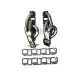 JBA Cat4Ward 1-5/8 inch primary raw 409 stainless steel shorty headers for 5.7L HEMI Ram trucks.