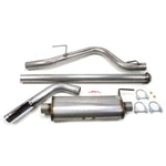 JBA 409 stainless steel single exit cat-back exhaust system with polished chrome tip for 2011-2014 Ford F-150