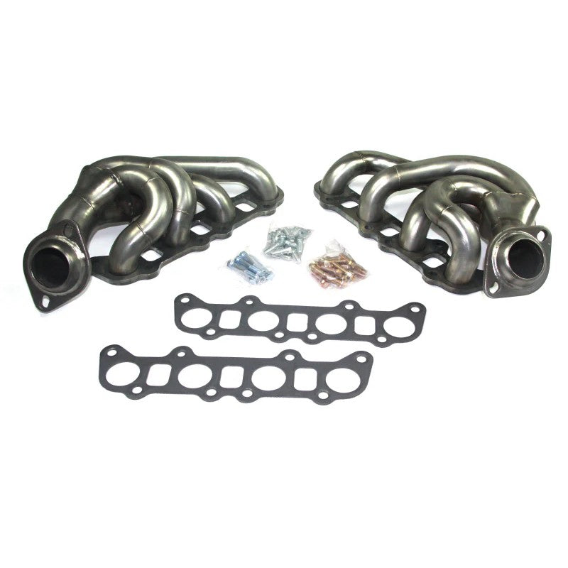 JBA 1-3/4 inch primary raw 409 stainless steel Cat4Ward shorty headers for 2015-2022 Ford F-150 5.0L