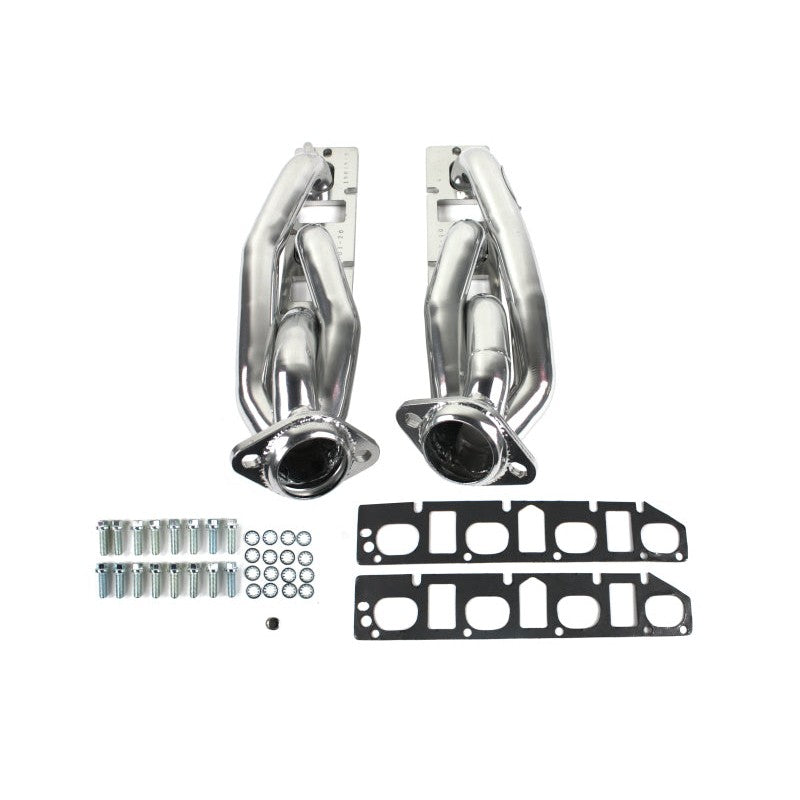 JBA Cat4Ward 1-5/8 inch silver ceramic coated shorty headers with Firecone collectors for 2019-2022 Ram 1500 5.7L.
