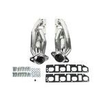 JBA Cat4Ward 1-5/8 inch silver ceramic coated shorty headers with Firecone collectors for 2019-2022 Ram 1500 5.7L.
