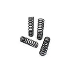 Set of four black JKS Manufacturing JSPEC dual-rate coil springs for 2007-2018 Jeep Wrangler JK 4-Door.