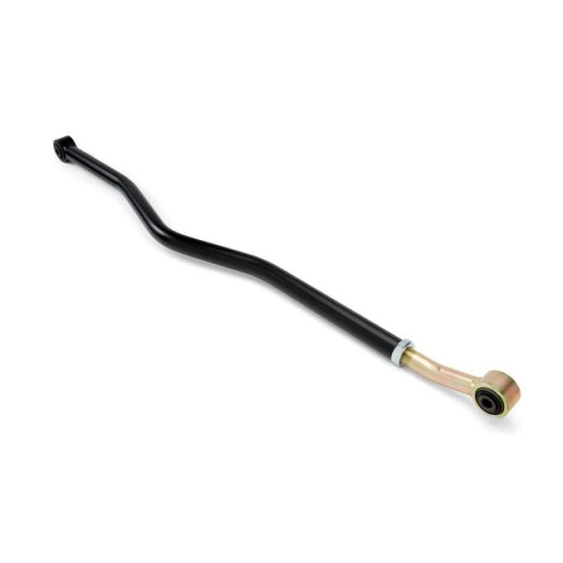JKS Manufacturing black powder coated rear adjustable track bar with rubber bushings for Jeep Wrangler JL.