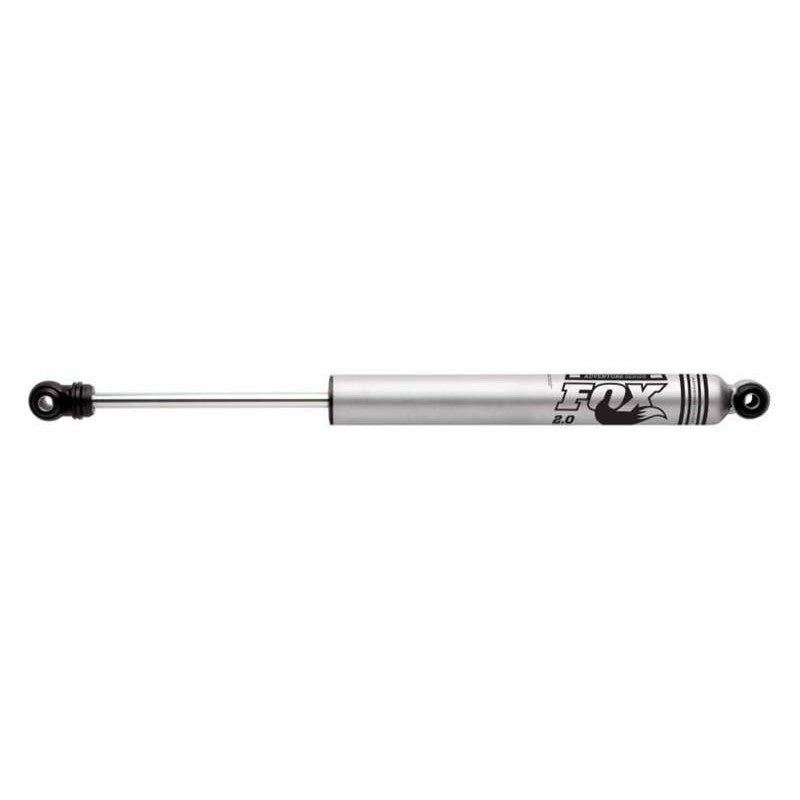 Fox 2.0 Adventure Series universal shock featuring a 2-inch body with bar pin and clevis mounting hardware.