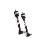 JKS Manufacturing Quicker Disconnect sway bar links with stainless mounting posts and quick-release pins.