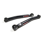 JKS Manufacturing J-Flex black powder-coated adjustable front lower control arms for 2007-2018 Jeep Wrangler JK