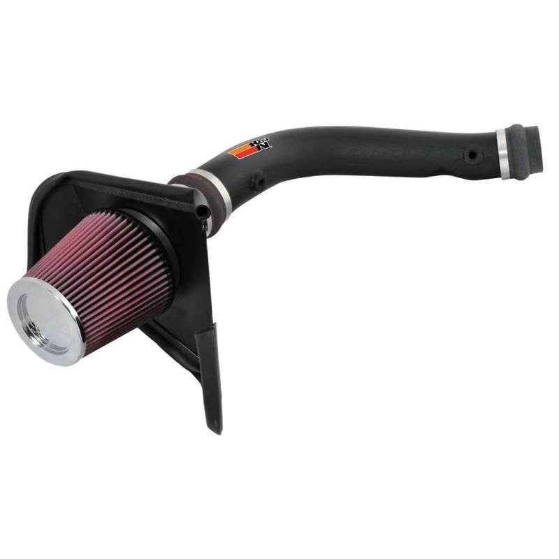 K&N 57-9016-1 Performance Air Intake with black HDPE tube and conical oiled filter for 2000-2004 Toyota Tacoma.