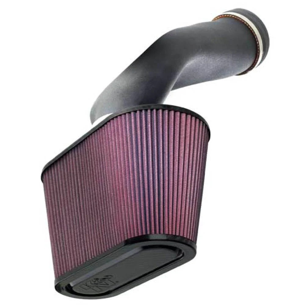 K&N performance air intake system 57-3035 with black HDPE tube and red oiled cotton filter for C5 Corvette V8-5.7L