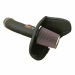 K&N 57-2562 performance intake system with black HDPE tube, red conical air filter, and heat shield for Ford Thunderbird.