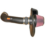 K&N 57 Series FIPK air intake kit with black HDPE tube and oiled cotton filter for 2004-2005 Cadillac CTS V 5.7L