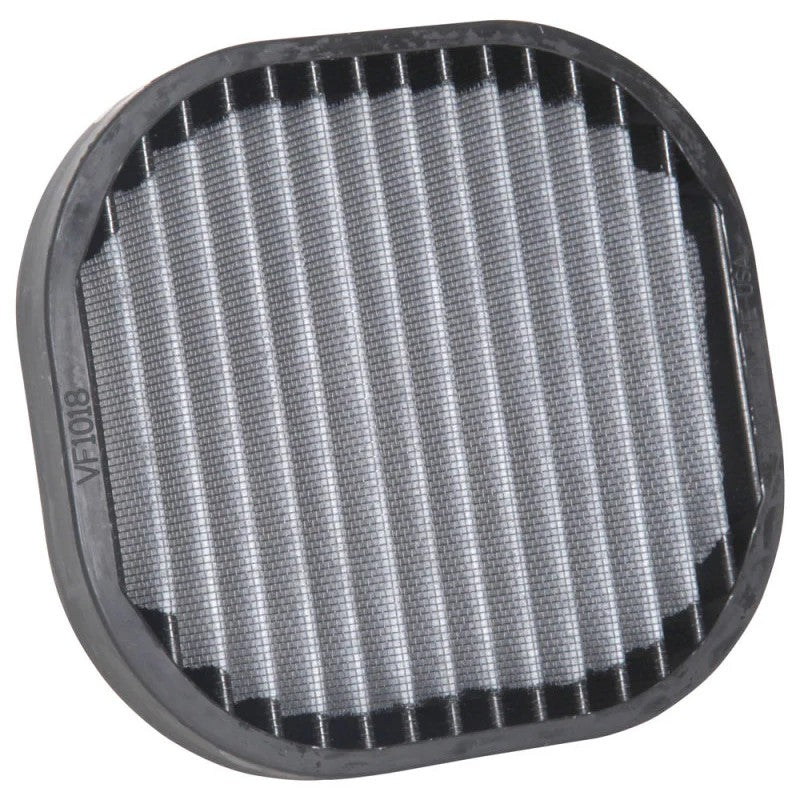 K&N VF1018 washable cabin air filter with pleated synthetic media and black frame for Honda S2000.