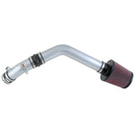 K&N 69-0021TS Typhoon silver mandrel-bent aluminum intake system with high-flow filter and DryCharger wrap for Acura TL.