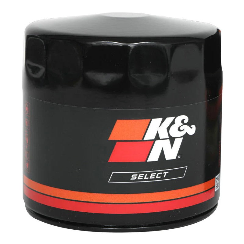 K&N Select SO-2004 white spin-on oil filter with fluted canister design
