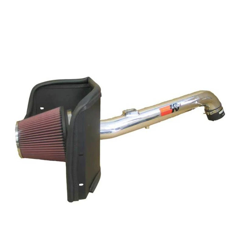 K&N High-Flow Performance intake kit with mandrel-bent aluminum tube and red conical air filter for Toyota Tacoma