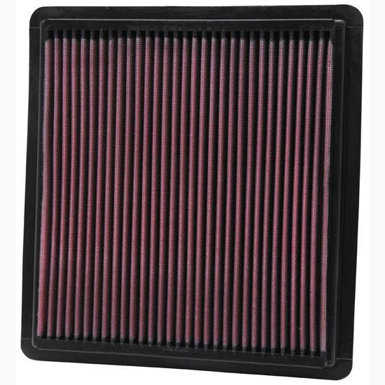 K&N 33-2298 high-flow oiled cotton drop-in air filter for 2005-2010 Ford Mustang.