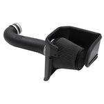 K&N DRYFLOW performance air intake system with custom intake tube and oil-free synthetic cone filter.