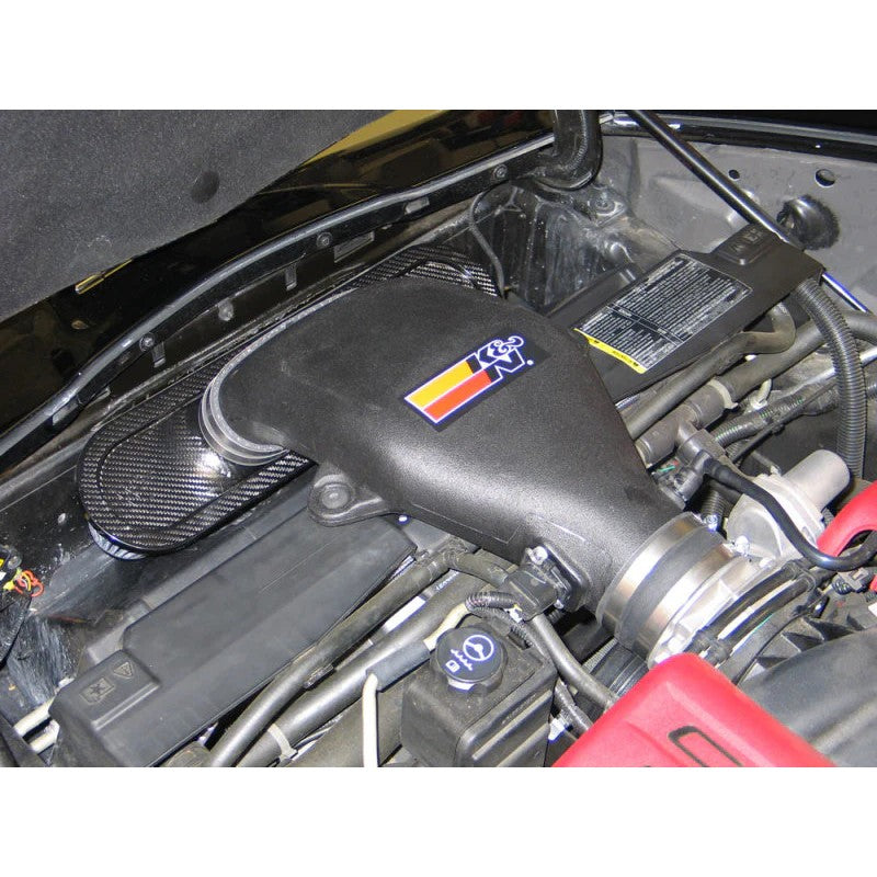 K&N 63-3060-1 AirCharger performance intake system with carbon fiber air filter for 2006-2009 Chevrolet Corvette Z06
