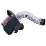 K&N 69-1014TS silver mandrel-bent aluminum short ram intake with red conical filter for 2006-2011 Honda Civic Si.