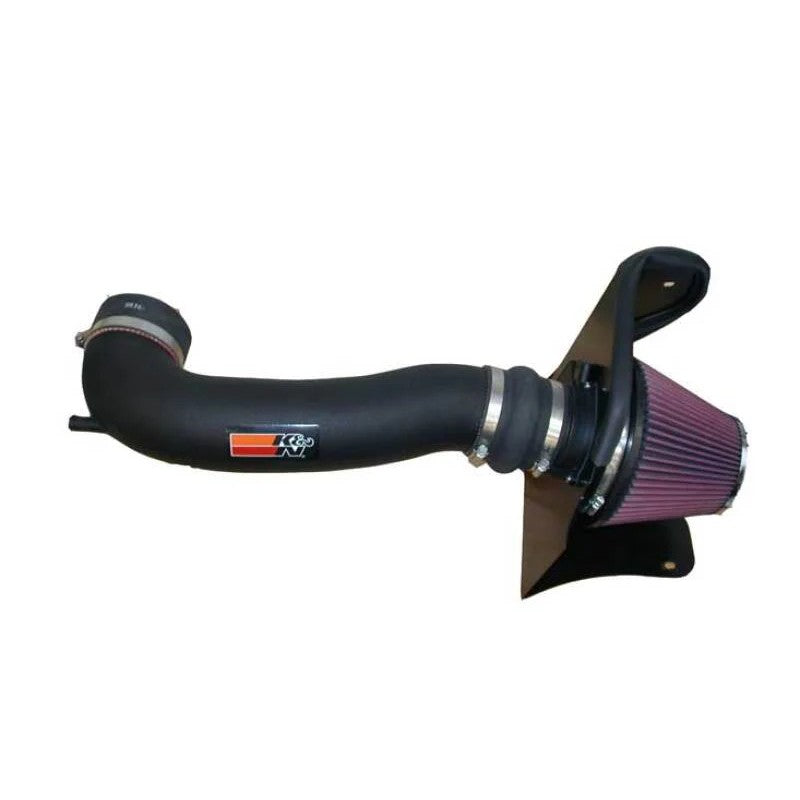 K&N 63-3053 AirCharger intake system with black HDPE tube and red oiled cotton filter for 2006 Pontiac GTO.