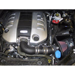 K&N 63-3071 AirCharger intake system with black HDPE induction tube and conical red air filter.