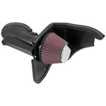 K&N 63-1116 AirCharger intake system with black HDPE tube and red conical oiled cotton filter for 2008-2013 BMW M3.