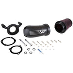 K&N 57-1134 FIPK air intake system featuring cast aluminum tube and high-flow filter for Harley-Davidson motorcycles.